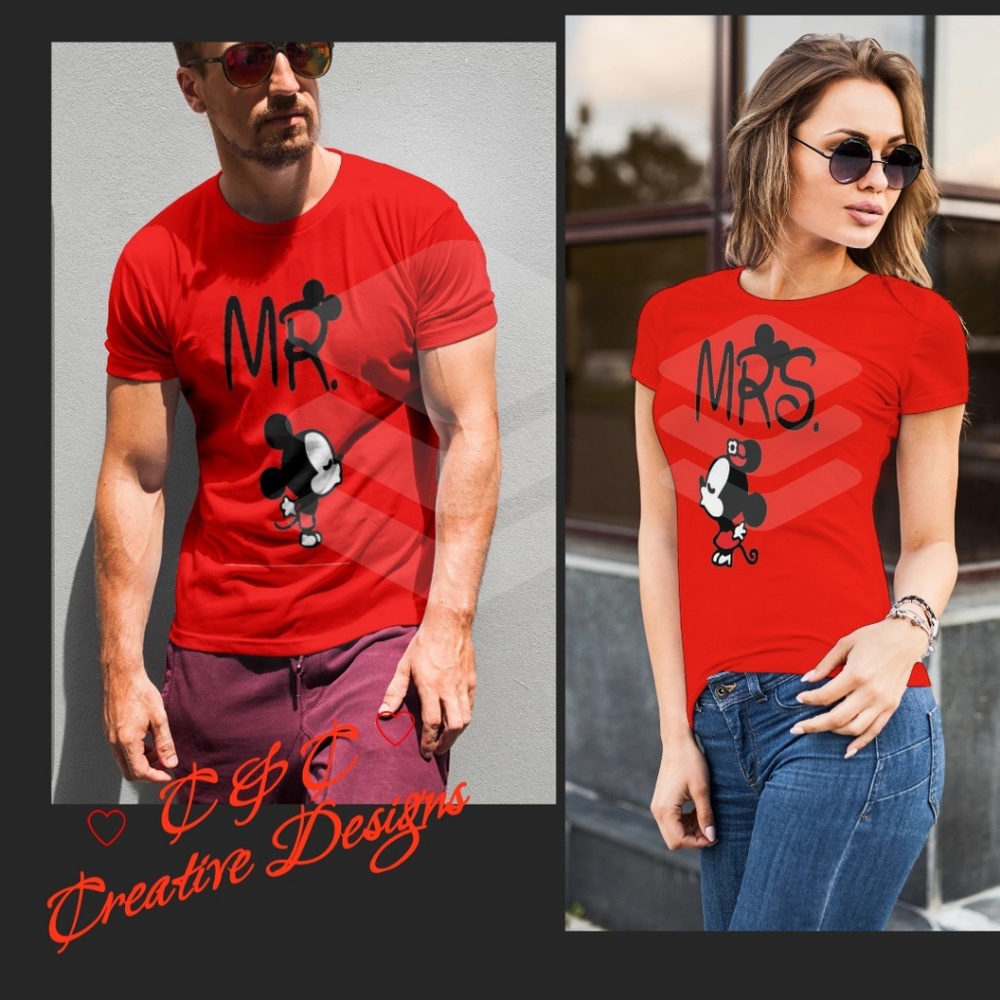 Mr. & Mrs. Couples shirt